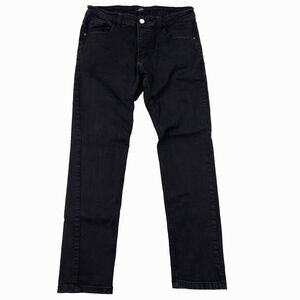 ZLZ Slim Fit Stretch Denim Jeans Men's‎ Size (33x31 Actual)  5-Pocket Black